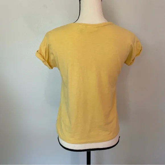 Sigrid Olsen Yellow Short Sleeve Top - Picture 3 of 4